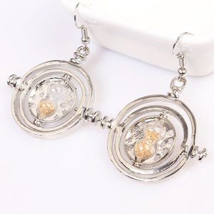 Time Turner Earring Hourglass Vintage Pendant.